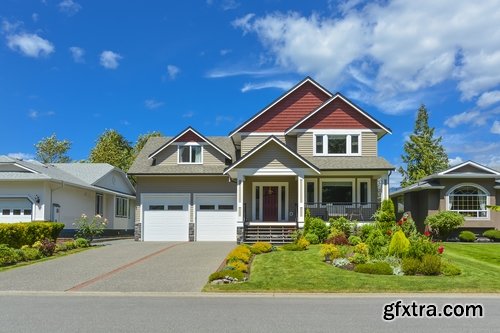Exterior of a country house and lawn - 25 HQ Jpg