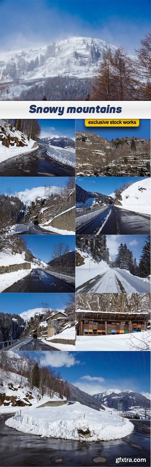 Snowy mountains - 10 UHQ JPEG