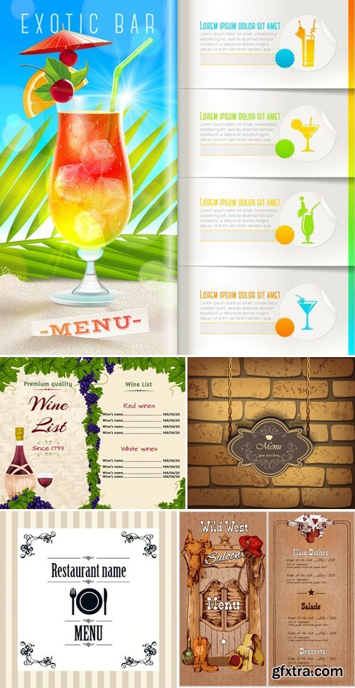 Stock Vectors - Menu 14