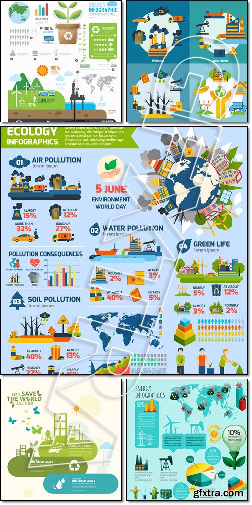 Ecology infographic - Vector