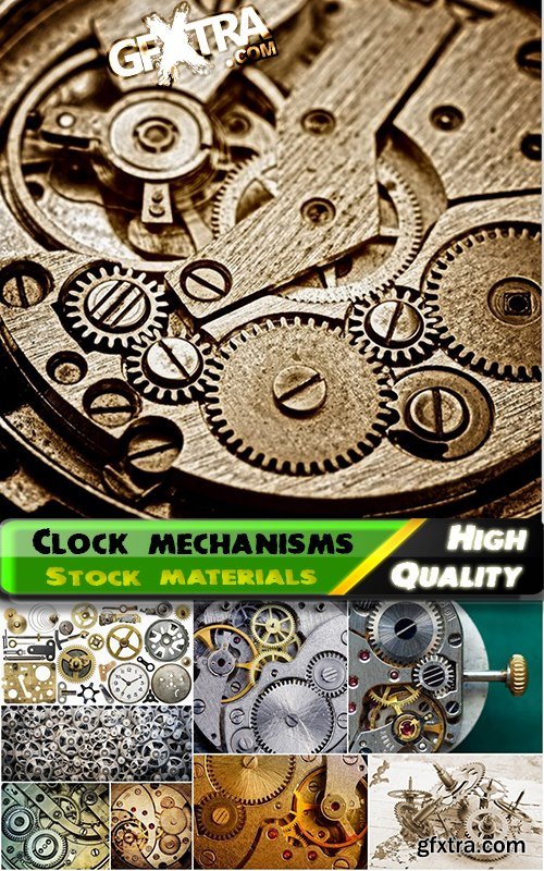Clock mechanisms backgrounds Stock images - 25 HQ Jpg