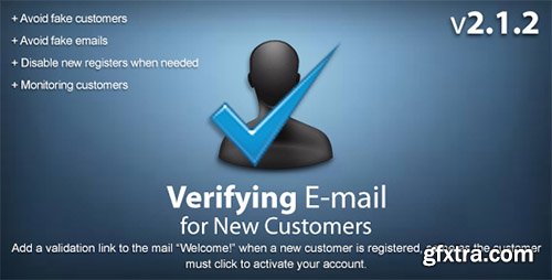 PrestaCheap - Verifying E-mail Account for New Customers v2.1.2 for PrestaShop PrestaCheap - Verifying E-mail Account for New Customers v2.1.2 for PrestaShop