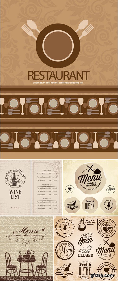 Stock Vectors - Menu 18