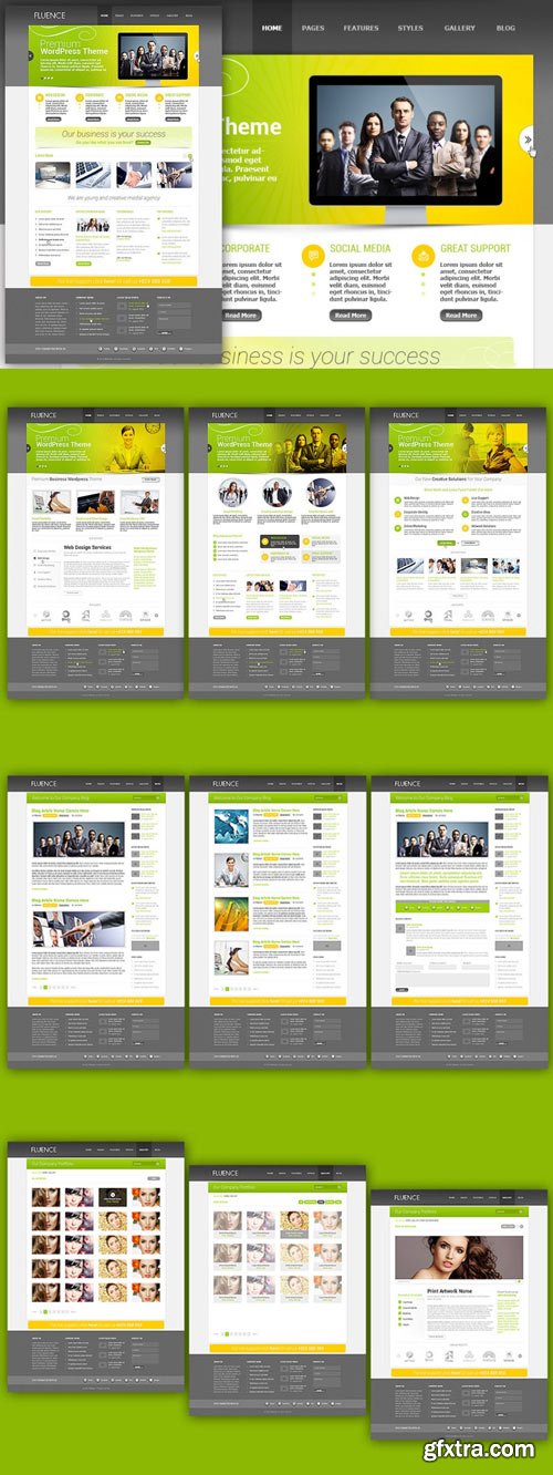 Clean PSD Website Template - CM - 2699