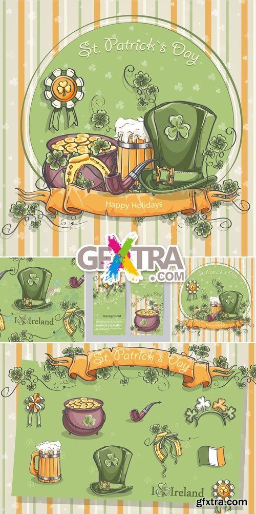 St.Patrick\'s Day Backgrounds Vector