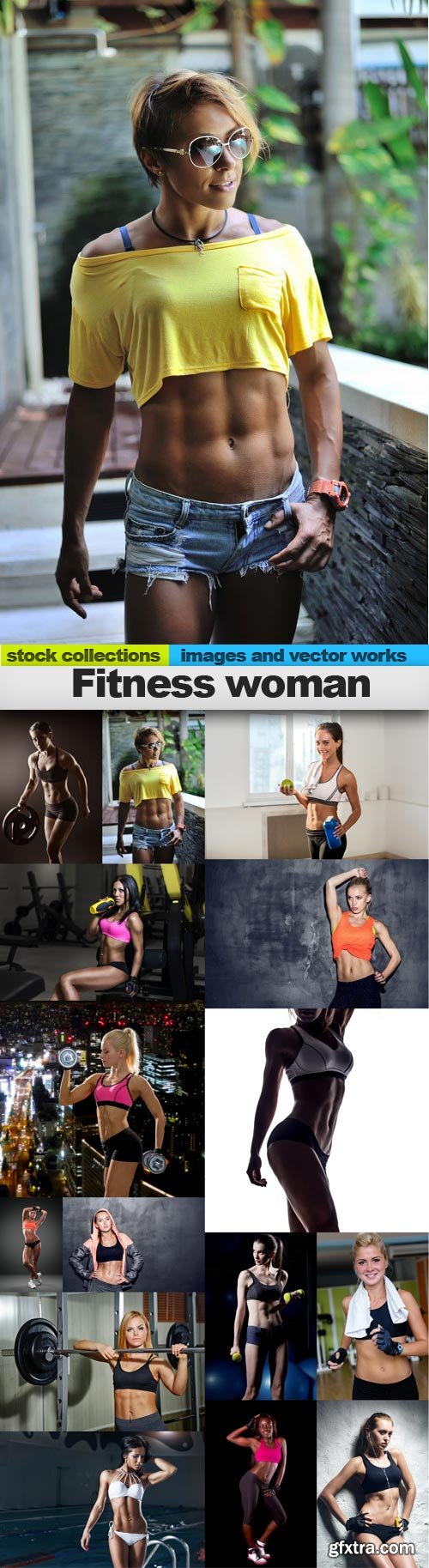 Ftness woman, 15 x UHQ JPEG