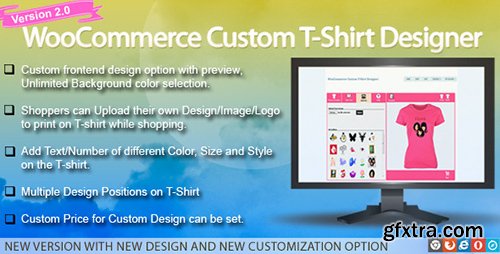 CodeCanyon - WooCommerce Custom T-Shirt Designer v2.0.1 CodeCanyon - WooCommerce Custom T-Shirt Designer v2.0.1