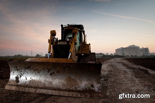 Collection various excavator in the quarry extraction of sand and minerals 25 HQ Jpeg