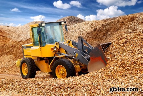 Collection various excavator in the quarry extraction of sand and minerals 25 HQ Jpeg