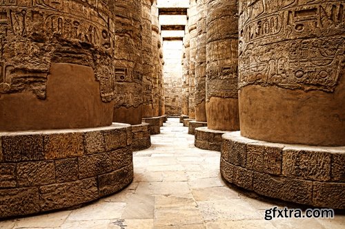 Collection of various ancient architectural buildings column 25 HQ Jpeg