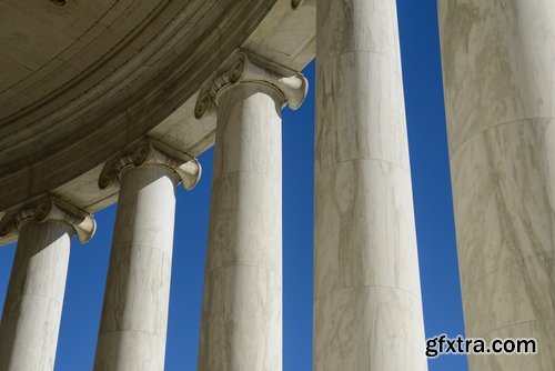 Collection of various ancient architectural buildings column 25 HQ Jpeg