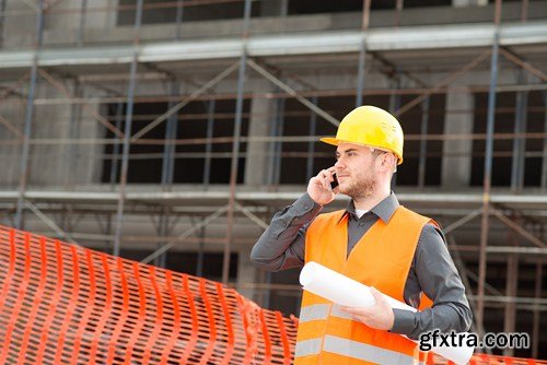 Construction workers, 10 x UHQ JPEG