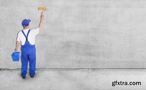 Construction workers, 10 x UHQ JPEG