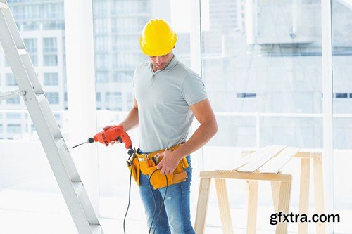 Construction workers, 10 x UHQ JPEG