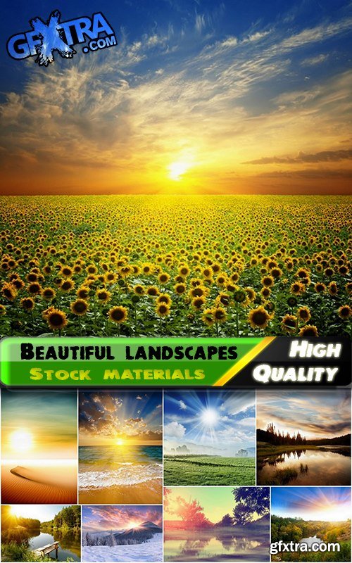Beautiful landscape at sunrise and sunset - 25 HQ Jpg