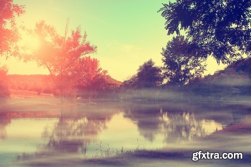 Beautiful landscape at sunrise and sunset - 25 HQ Jpg