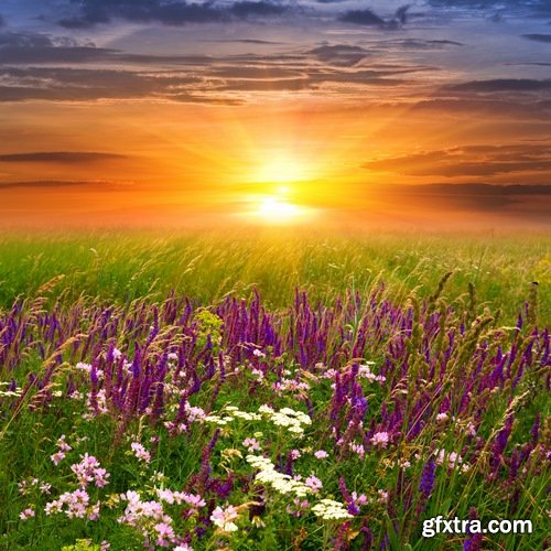 Beautiful landscape at sunrise and sunset - 25 HQ Jpg