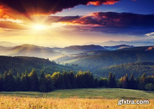 Beautiful landscape at sunrise and sunset - 25 HQ Jpg