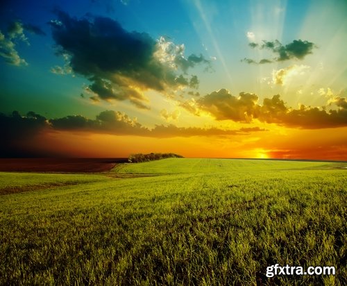 Beautiful landscape at sunrise and sunset - 25 HQ Jpg