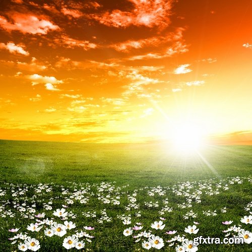Beautiful landscape at sunrise and sunset - 25 HQ Jpg