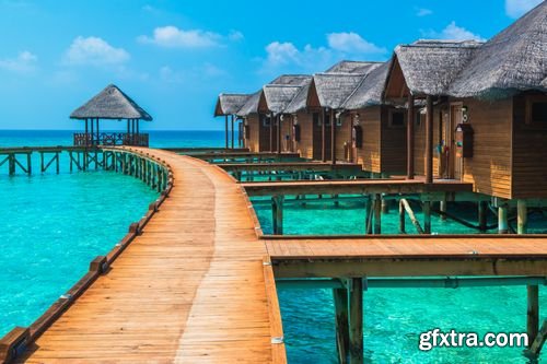 Stock Photos - Overwater Bungalows