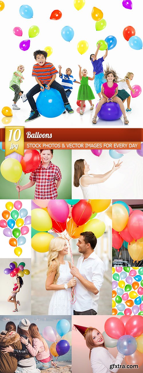 Balloons, 10 x UHQ JPEG