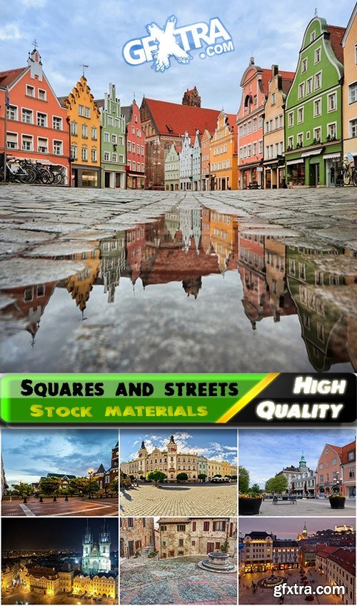 Squares in the cities of the world - 25 HQ Jpg