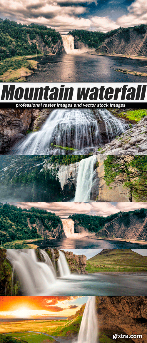 Mountain waterfall