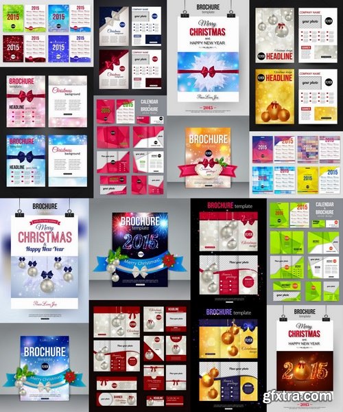 Brochure and flyers template design in vector from stock #44 - 25 Eps