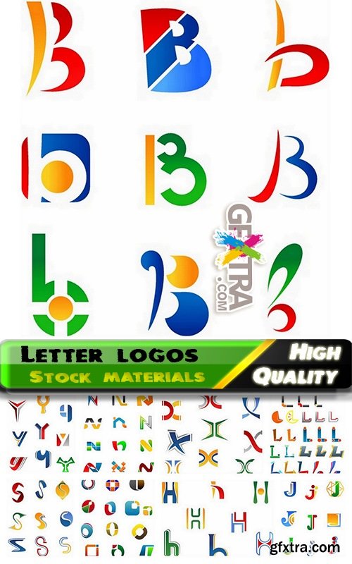 Letter vector logos for business from stock 3 - 25 Eps