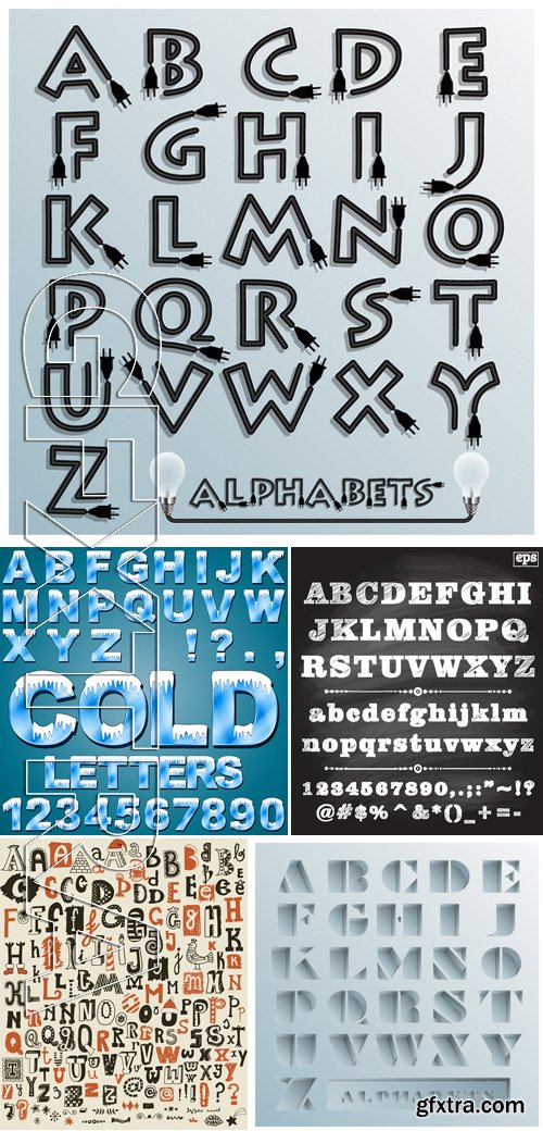 Stock Vectors - Alphabets 9