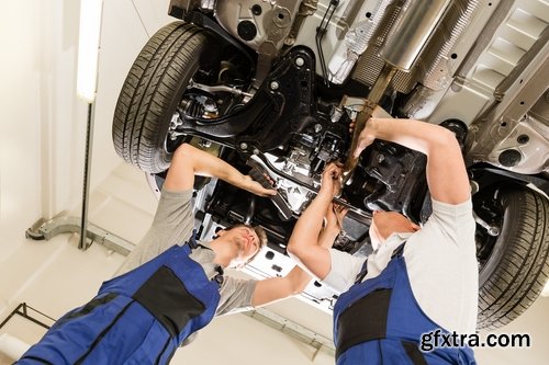 Car mechanic diagnose the car and auto repair - 25 HQ Jpg