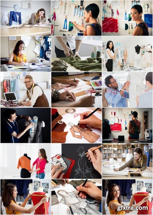Fashion designer create tailor clothes - 25 HQ Jpg