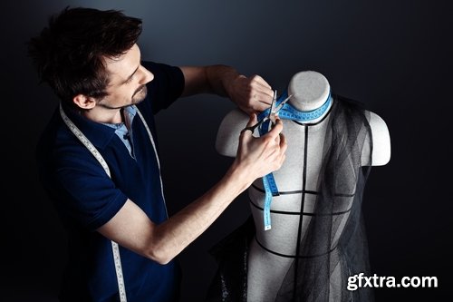 Fashion designer create tailor clothes - 25 HQ Jpg