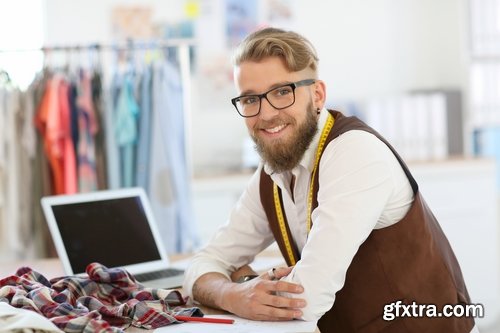 Fashion designer create tailor clothes - 25 HQ Jpg