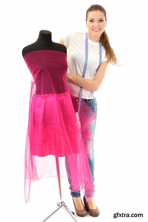 Fashion designer create tailor clothes - 25 HQ Jpg