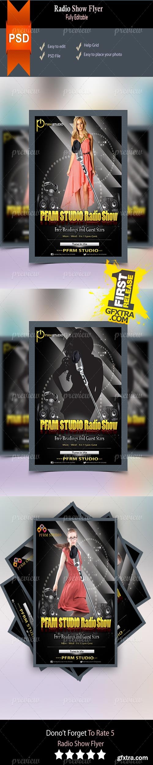 CodeGrape - Radio Show Flyer 3474
