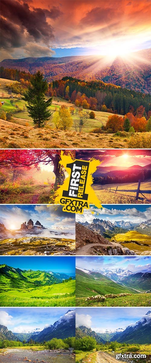 Stock Photo: Beautiful places of nature 2