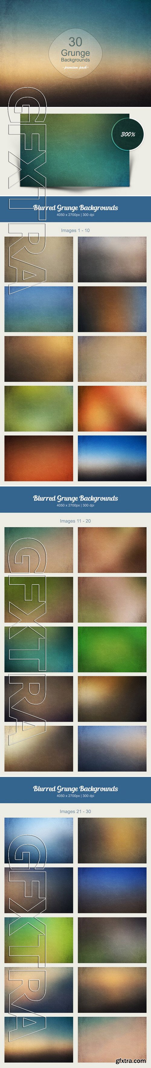 CM219810 - 30 Grunge Blurred Backgrounds