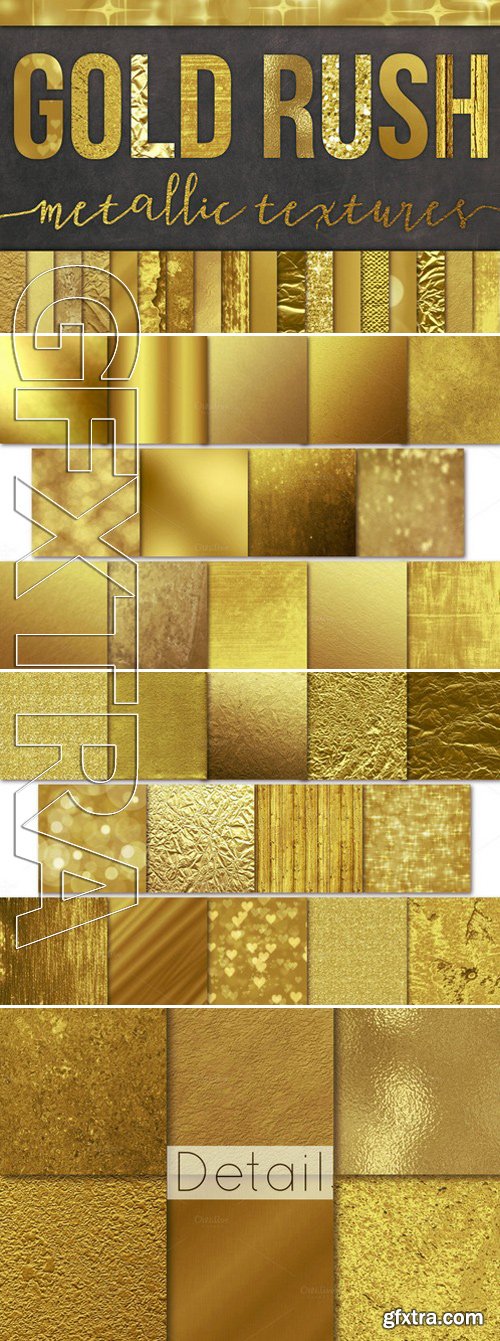 CM - 28 Gold Foil Textures / Backgrounds