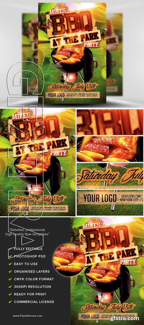 Summer BBQ Flyer Template