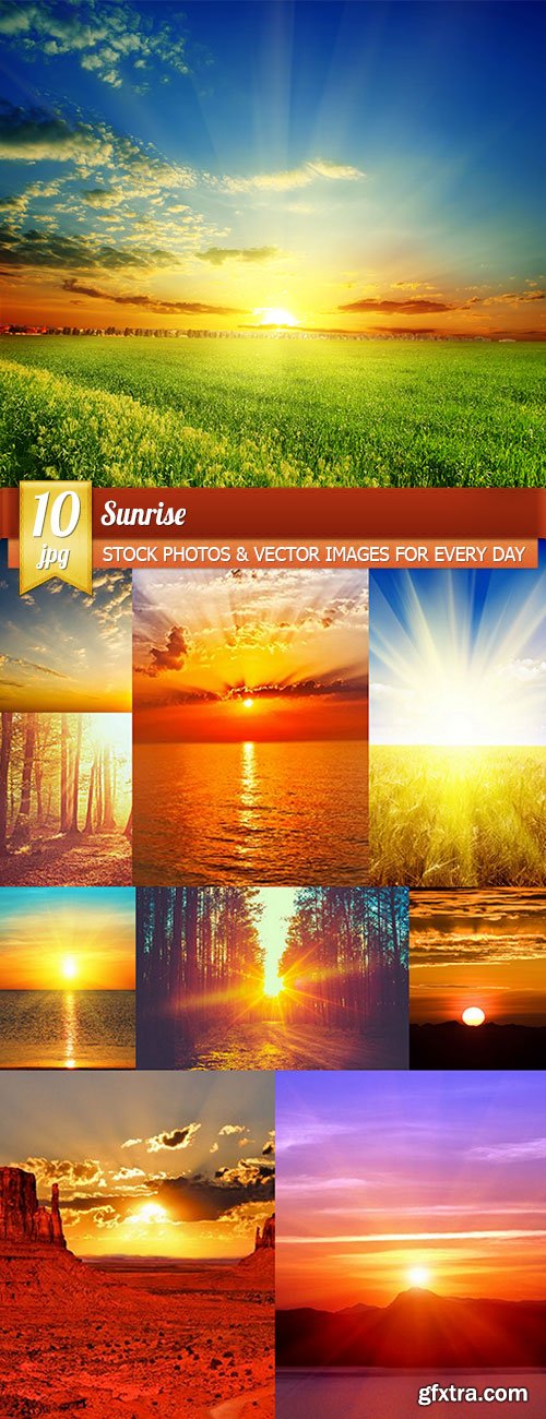 Sunrise, 10 x UHQ JPEG