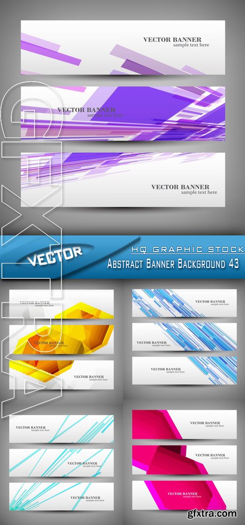 Stock Vector - Abstract Banner Background 43