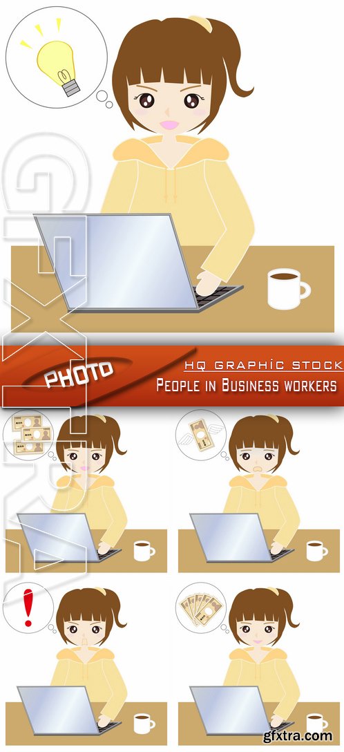 Stock Photo - People in Business workers
