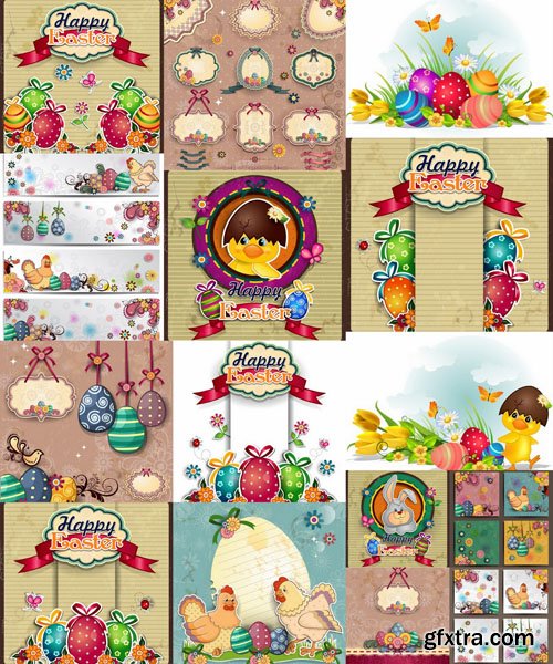 Easter Design Elements - 25  Vector