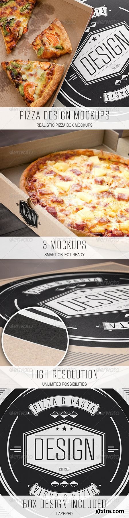 GraphicRiver - Pizza Design Mockups
