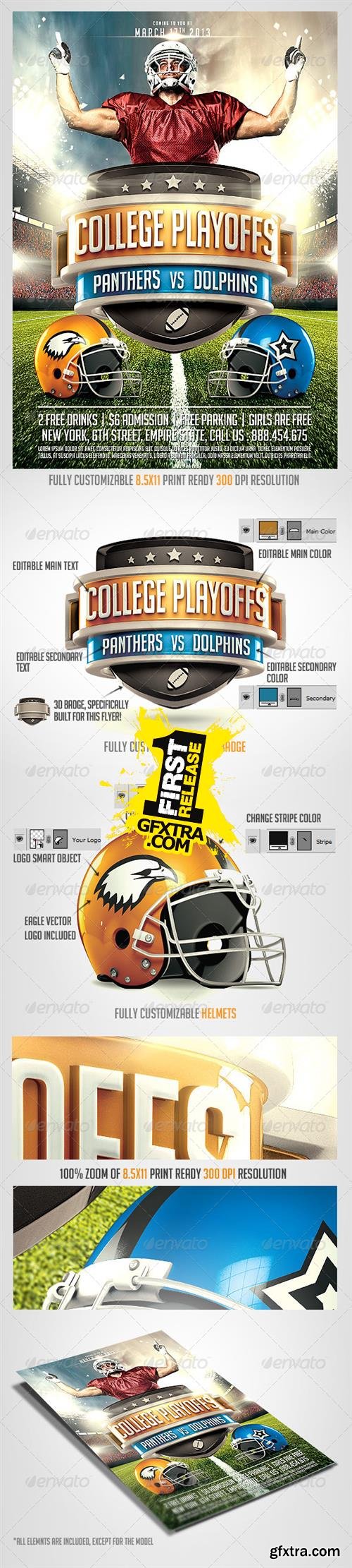 GraphicRiver - Football Big Game Flyer Template 6507332