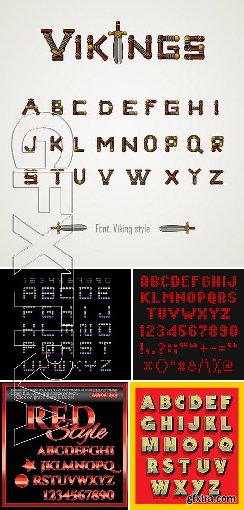 Stock Vectors - Alphabets 13