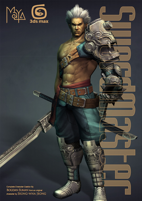 3DTotal.com Ltd. - Swordmaster - Low-poly Game Character (Maya & 3dsmax) 