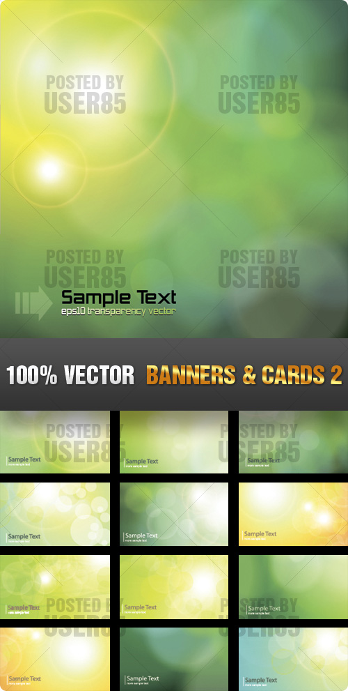 Stock Vector - Banners & Cards 2 Stock Vector - Banners & Cards 2